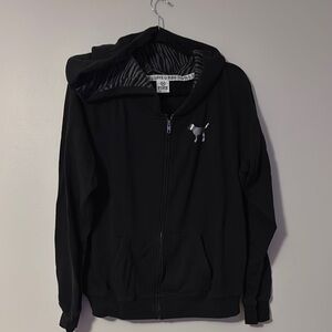 VS PINK Black Zip-Up Hoodie